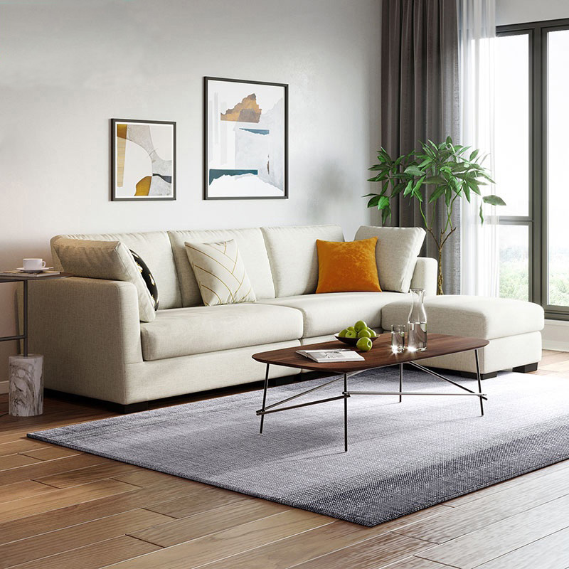 simple small apartment three four people seater sofa