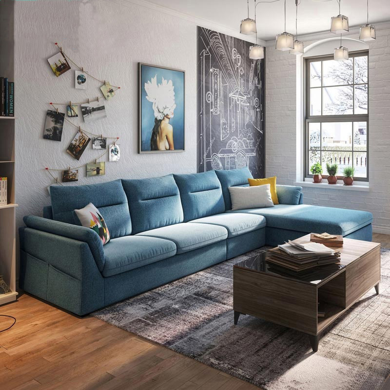 Light luxury Nordic style fabric sofa 
