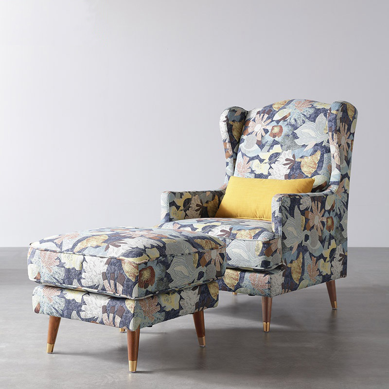 American style living room bedroom single sofa chair
