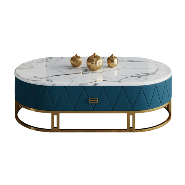 Wood Design Round Multifunction Marble Coffee Table 