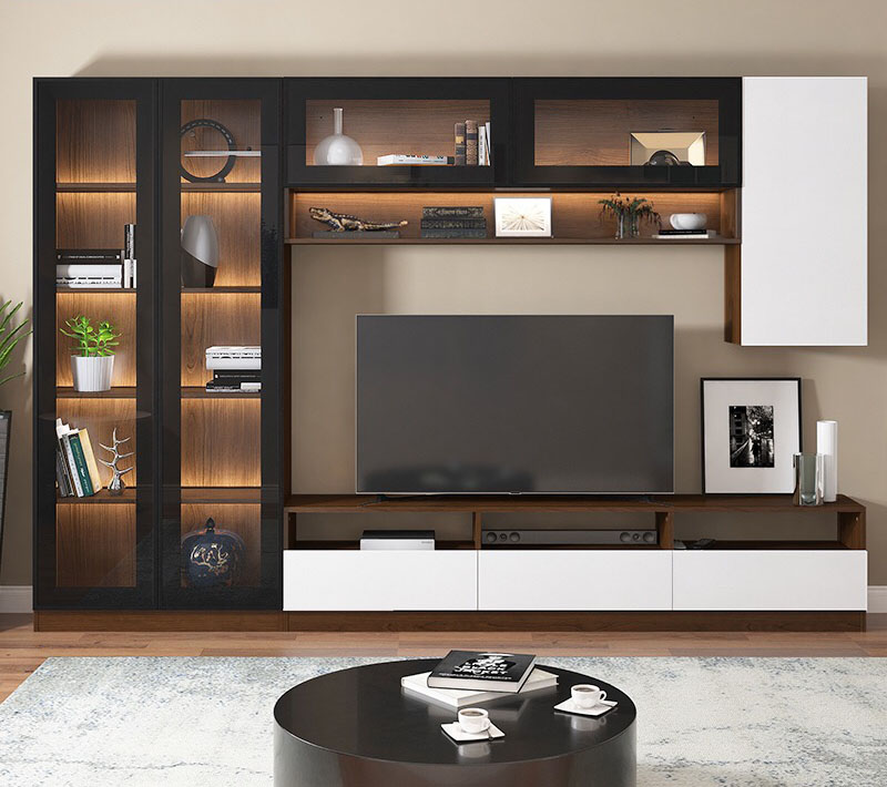 Modern living room multifunctional TV cabinet