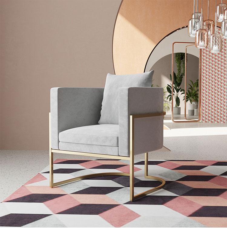 Luxury Arm Chairs Living Room Furniture Sets Modern Single Sofa