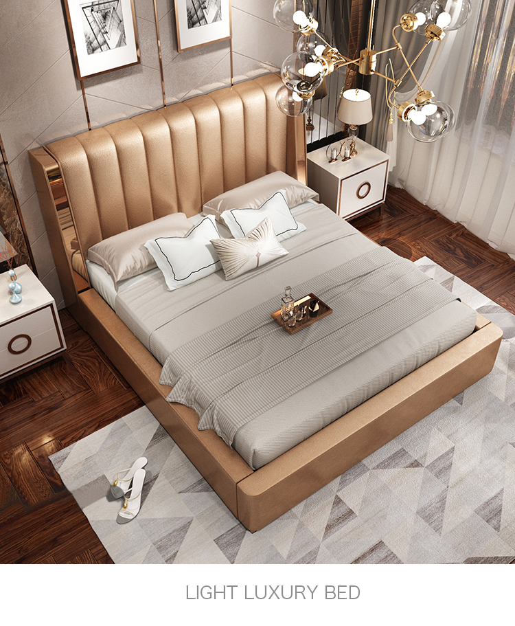 Simple Design Double Comfortable Bed