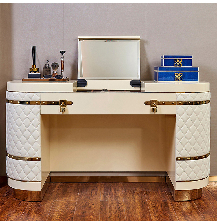 Modern Luxury Stylish Nordic Dressing Table With Mirror