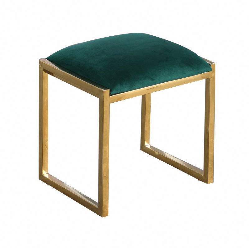 Square shoe velvet stool