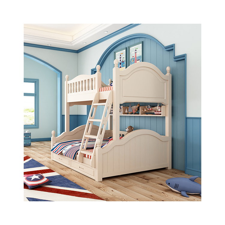 Wood separable child bunk bed