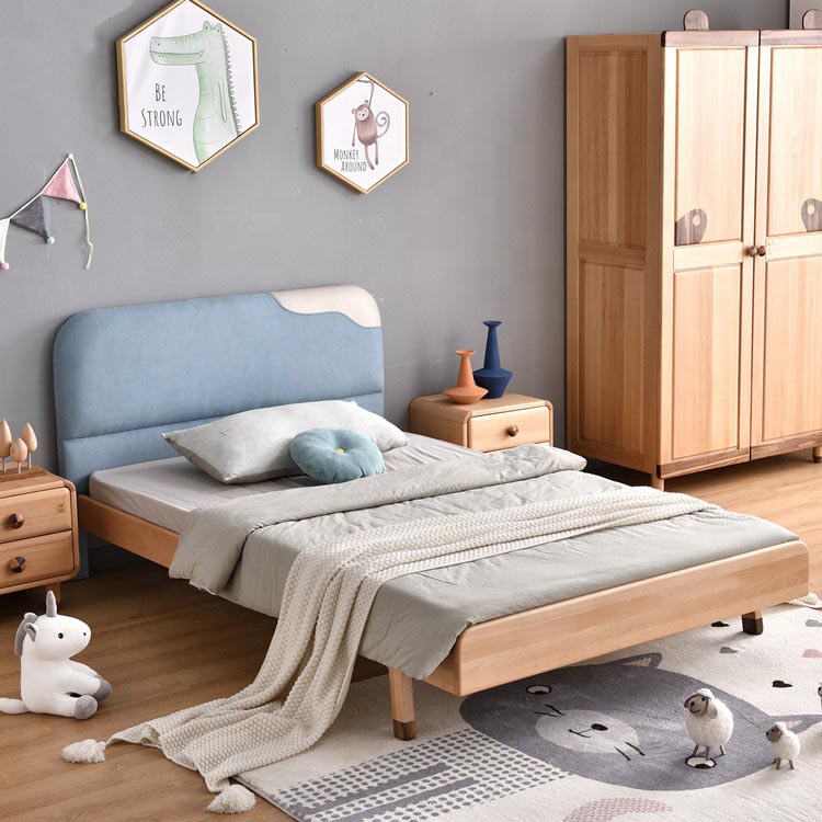 Customizable Simple Style Solid Wood Bed