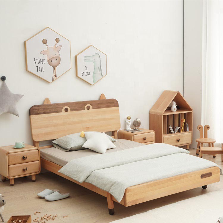 Single Solid Wood Kids Bed