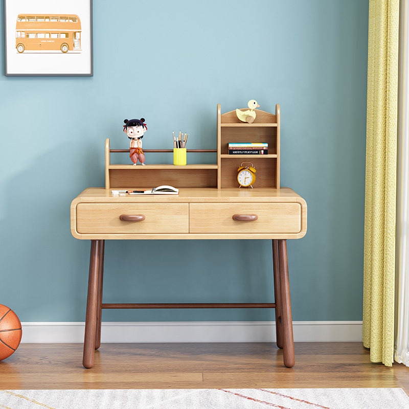 Solid wood writing student study kids desk