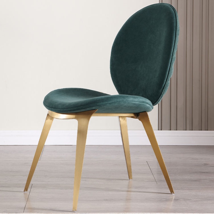 High Quality Elegant Italian  Fabric Modern Luxury Velvet Dining Chair