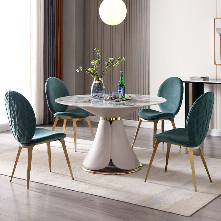 High Quality Elegant Italian  Fabric Modern Luxury Velvet Dining Chair