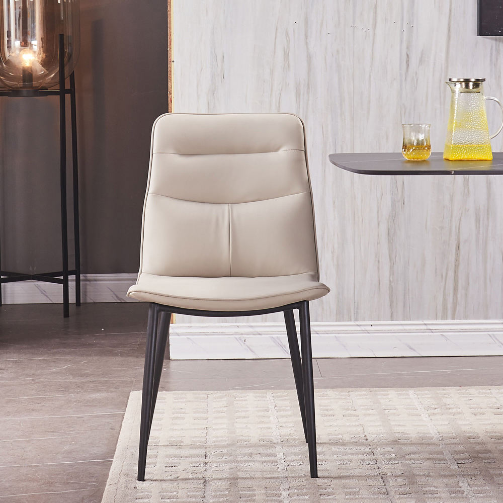 Luxury nordic dining chair and modern leather design 