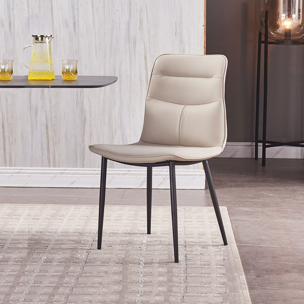 Luxury nordic dining chair and modern leather design 