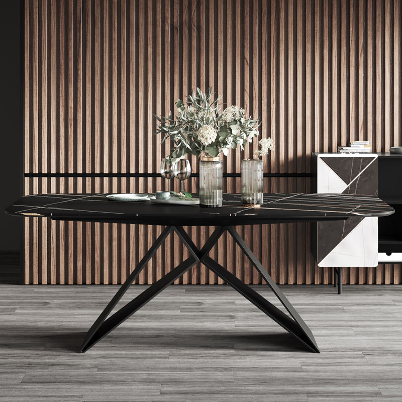 Unique Modern Marble Material Square Dining Table