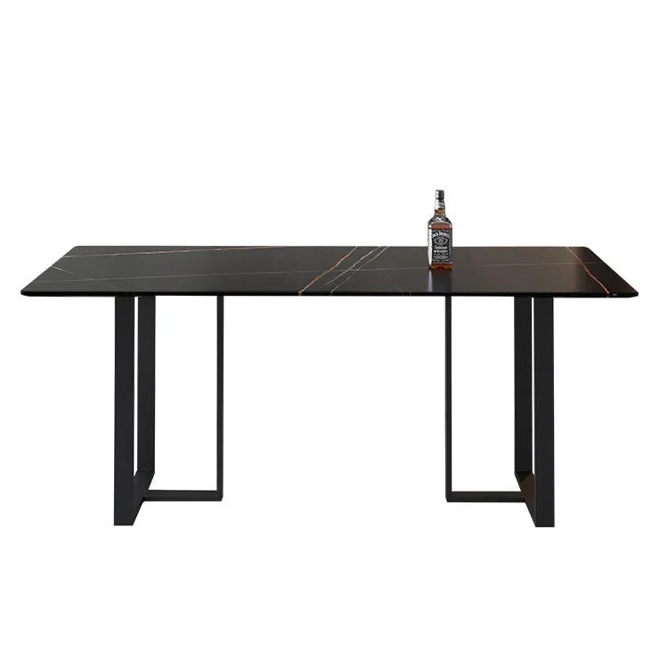 Modern home  high quality metal legs dining table